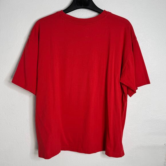 Wisconsin Red Embroidered T-Shirt P2 Hybrid Player XL College Game Day Tee - Picture 3 of 5